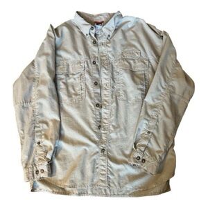 The North Face men’s beige Button Down Shirt